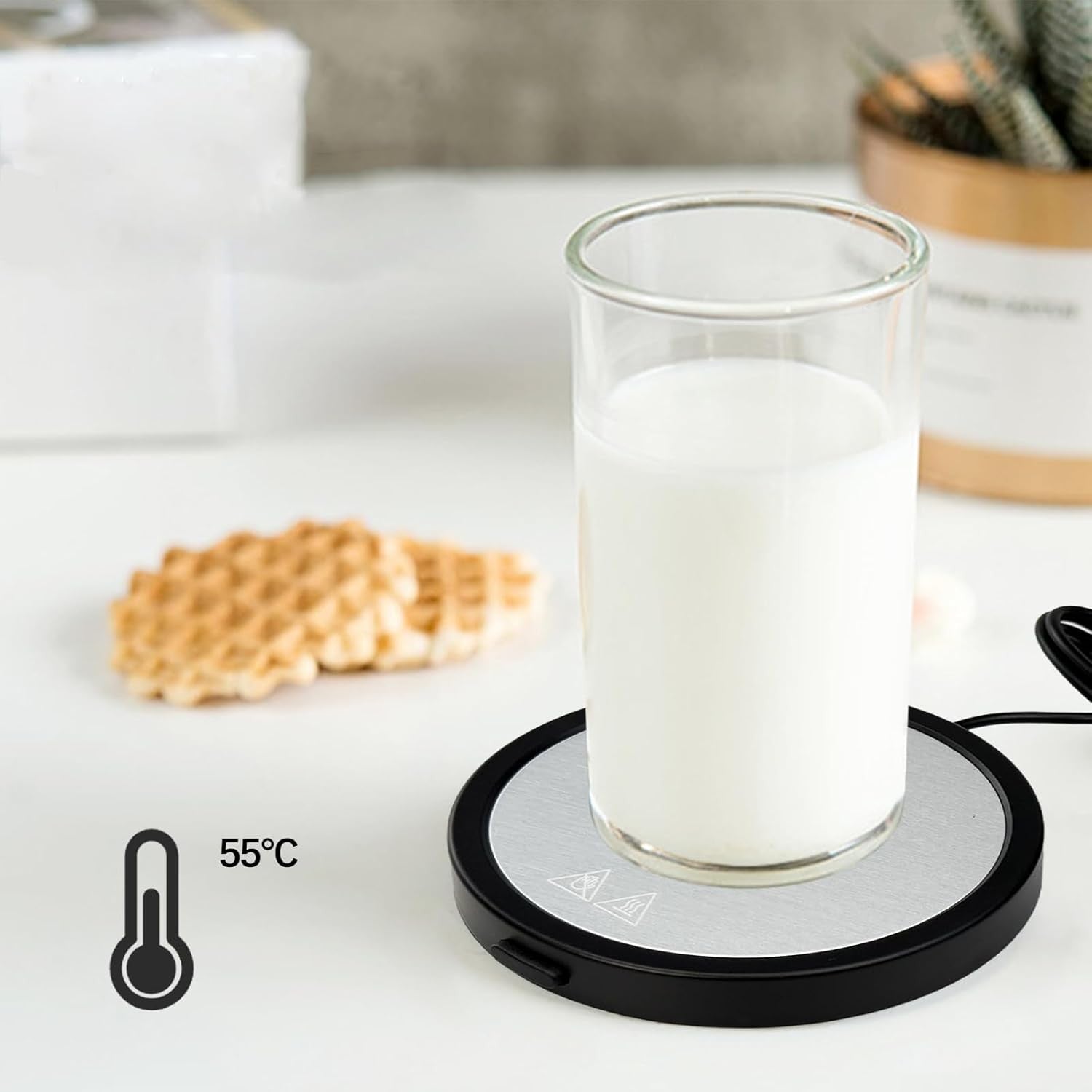 USB Coffee Mug Warmer 10W Desk Heater Mat Non Slip Base