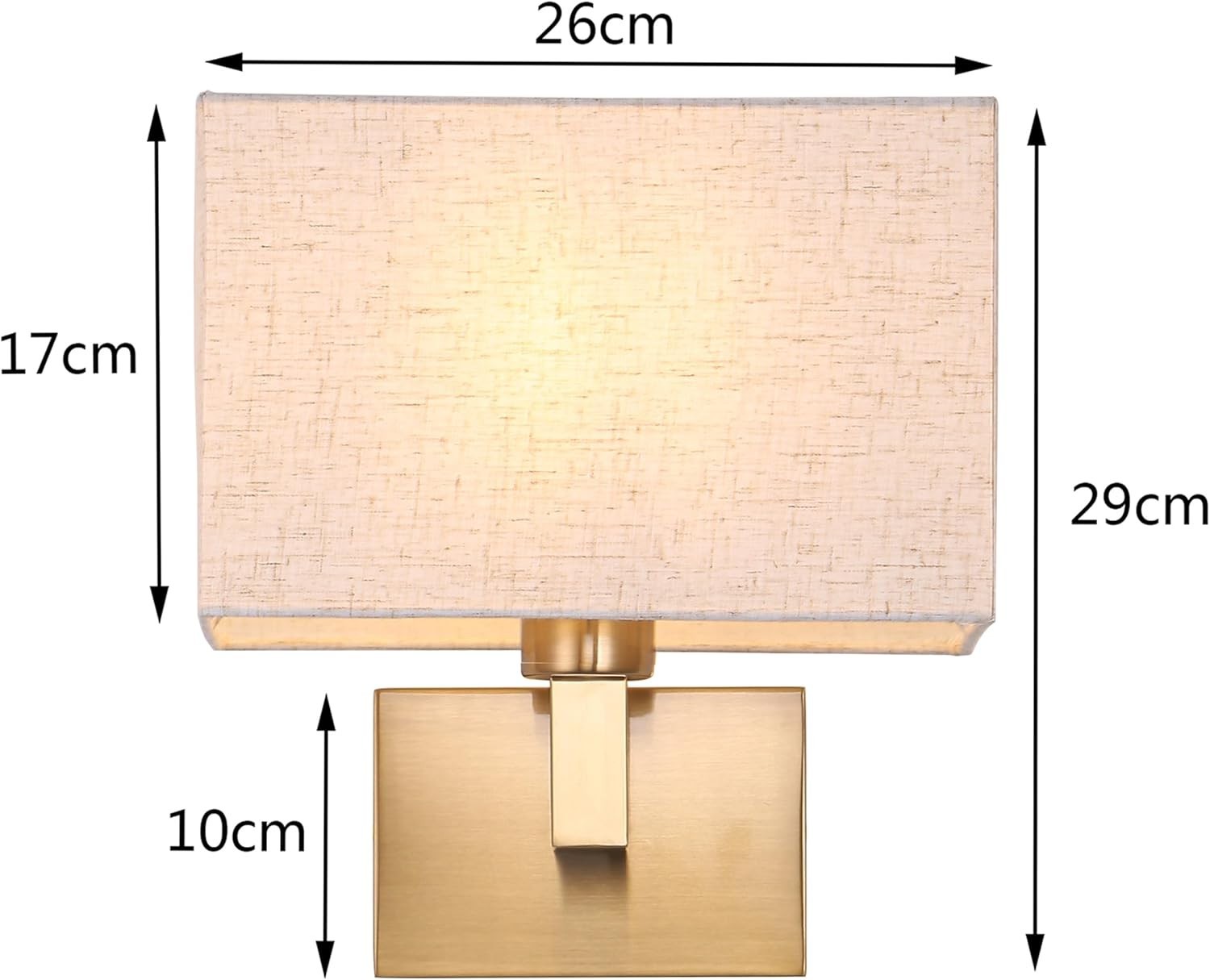 Gold Battery-Powered Wall Sconces with RGB Dimmable Light & Remote Control