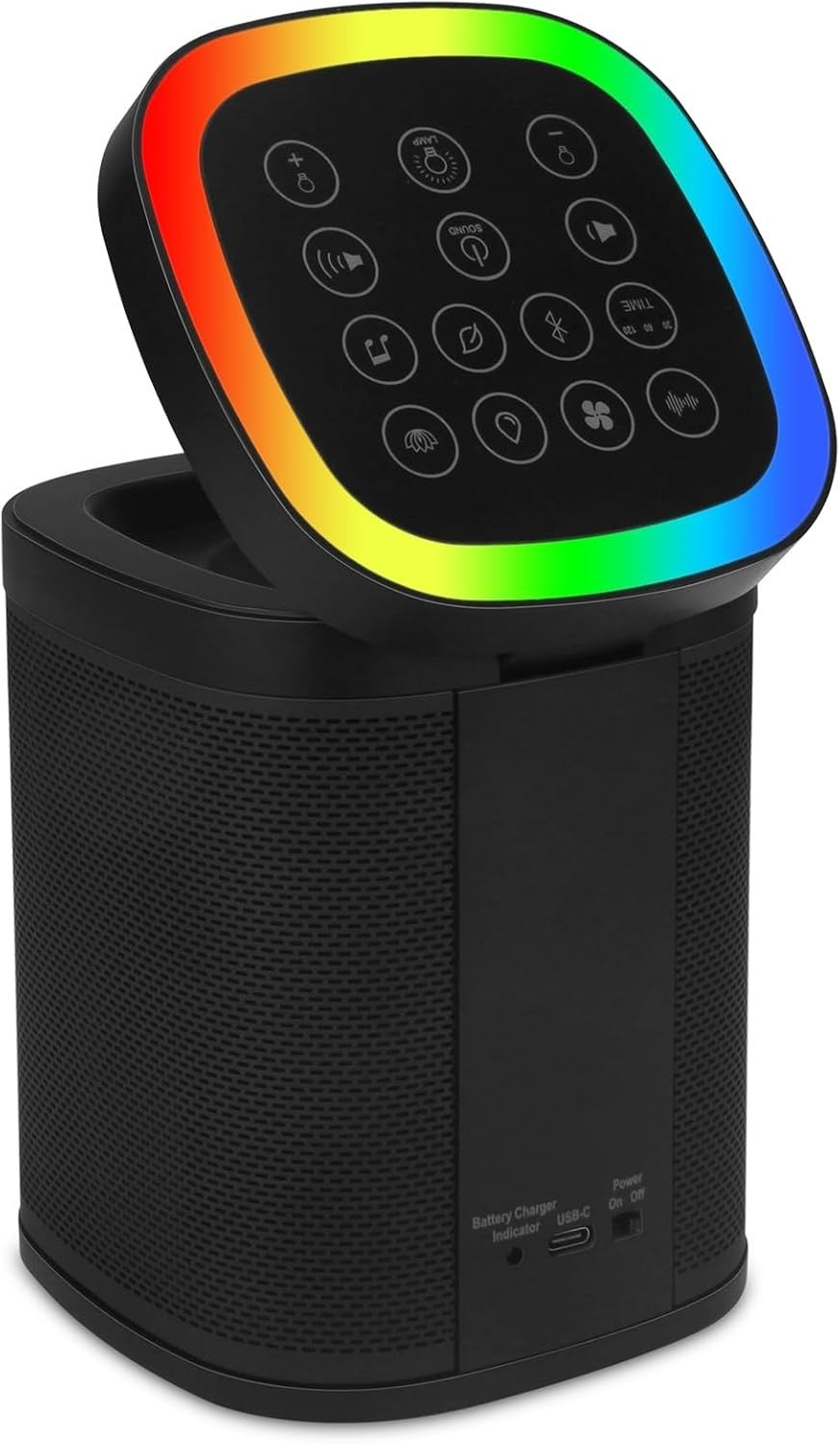 White Noise Sound Machine & Bluetooth Speaker – Sleep Aid with Night Light