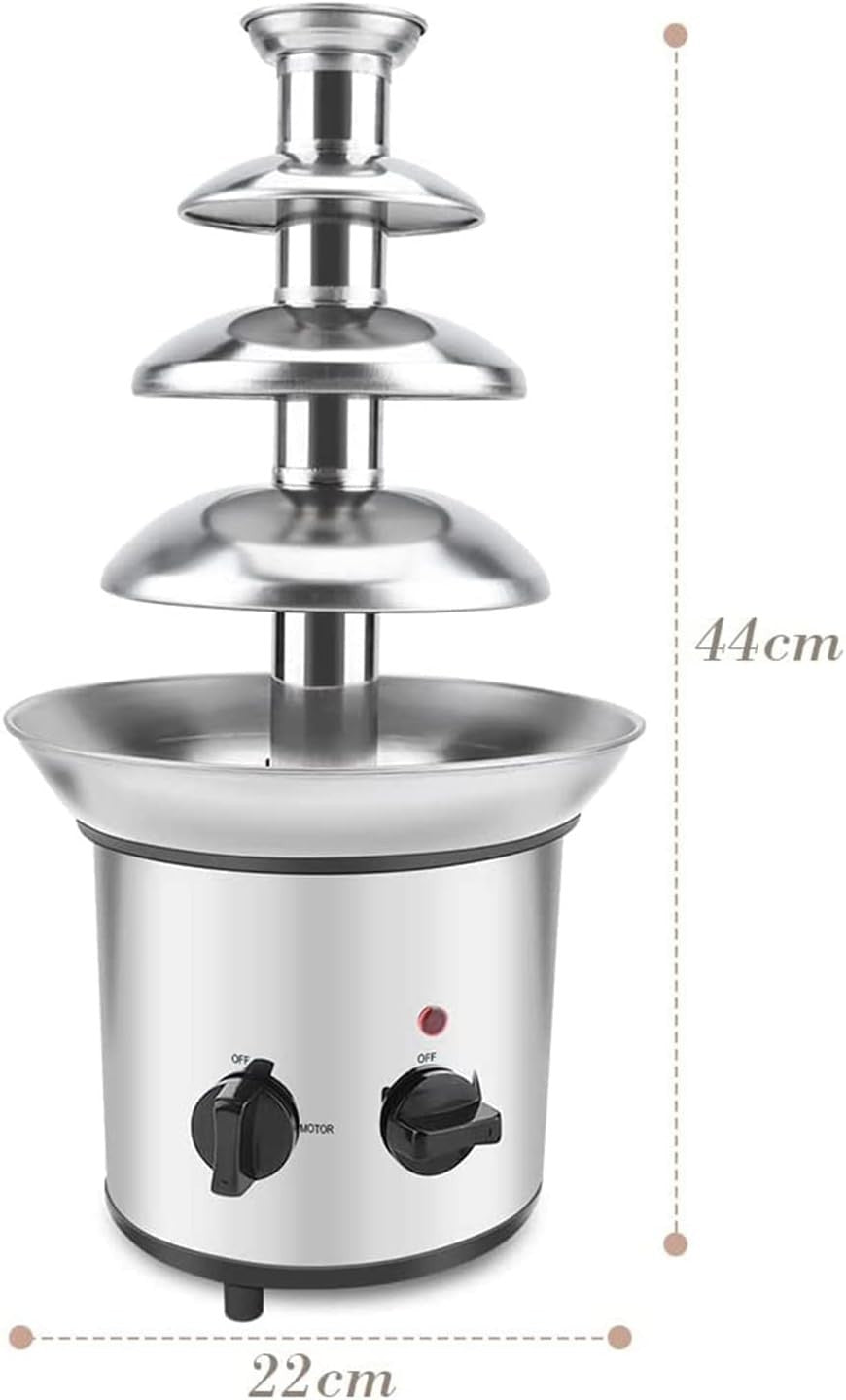 4 Tier Stainless Steel Chocolate Fountain Commercial Fondue Machine