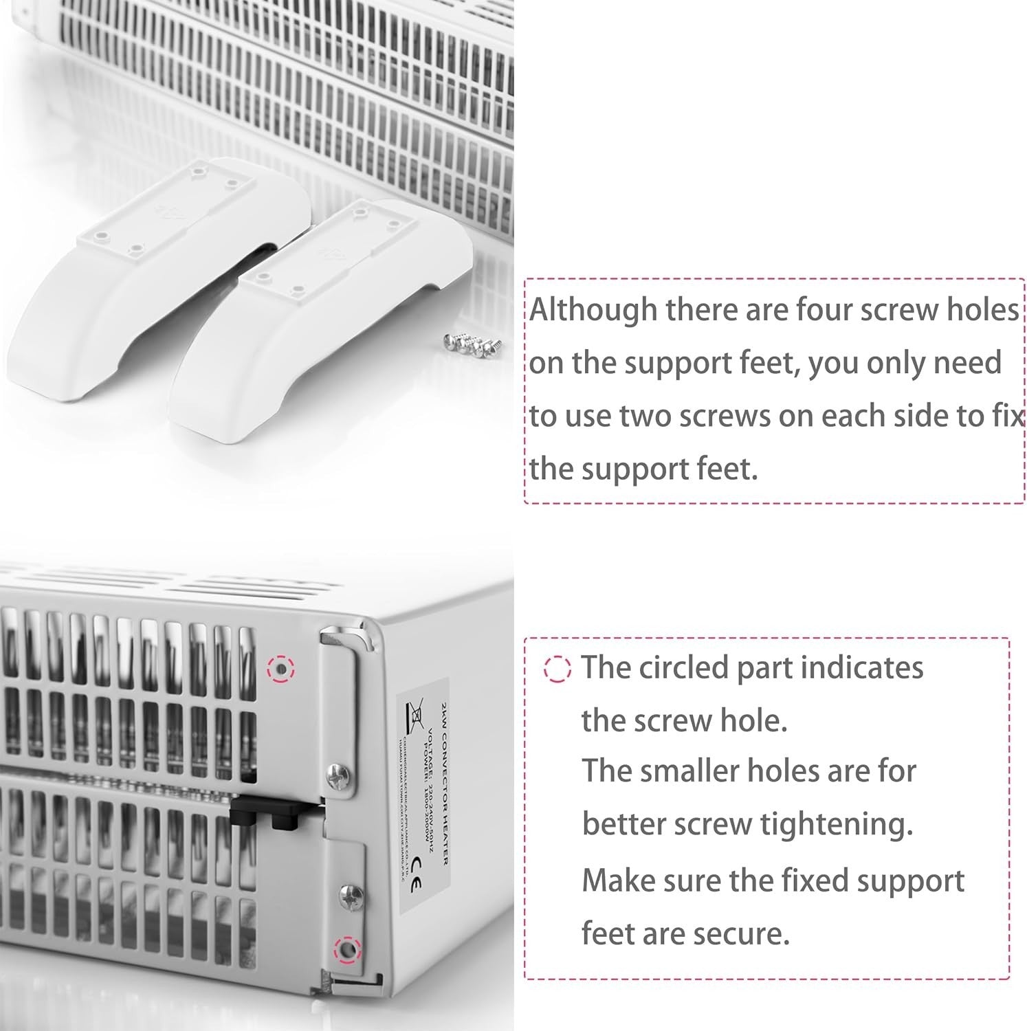 2000W Portable Oil-Free Convector Heater | Adjustable Thermostat & Timer