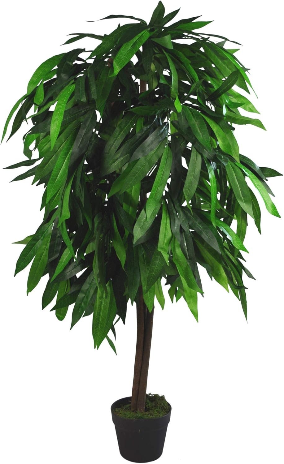 Artificial Mango Tree 120cm Lifelike Indoor Potted Tropical Plant Decoration