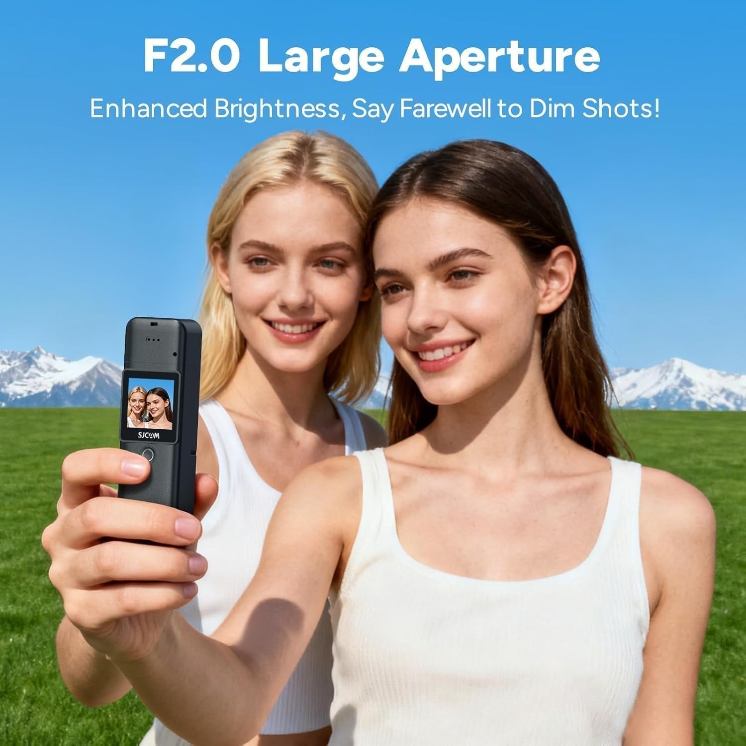 4K Pocket Action Camera Dual Screen Waterproof Vlogging Camera Kit