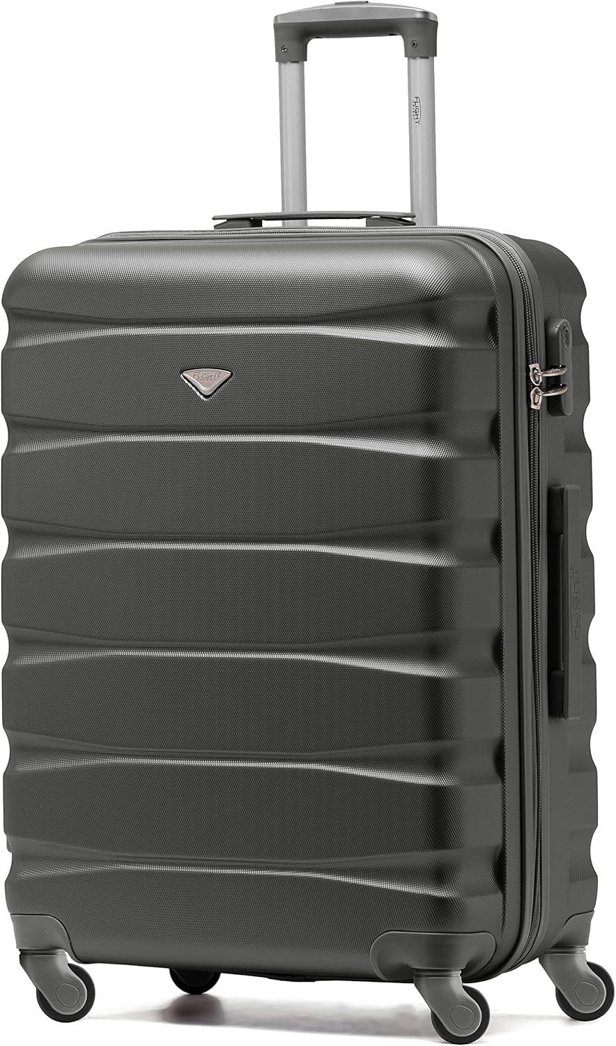 25” Medium Checked Suitcase Lightweight ABS Hard Shell 4 Wheel Spinner