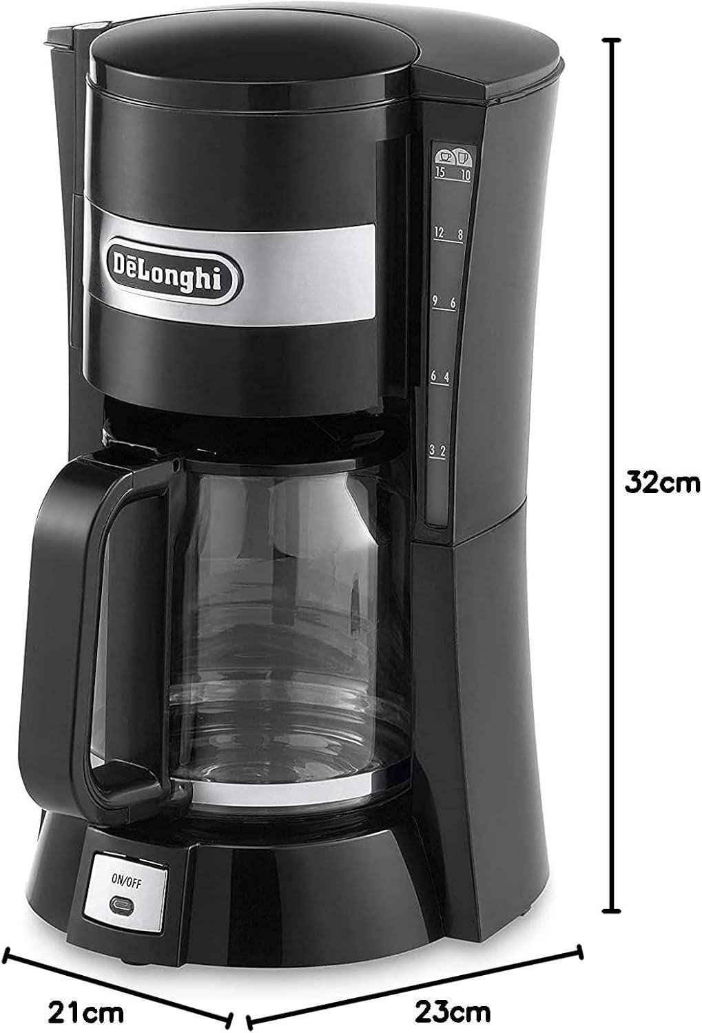 Filter Coffee Maker 1.25L | Anti-Drip | Auto Shut-Off | Easy Clean | Hotplate