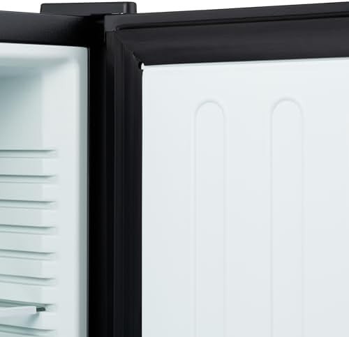 19L Black Mini Fridge Compact LED Lockable Tabletop Cooler Bedroom Office