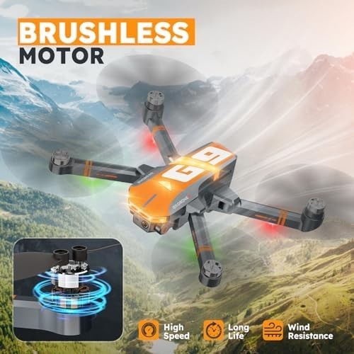 G9 4K GPS Drone with Camera, Brushless Motor, Follow Me, 45-Min Flight