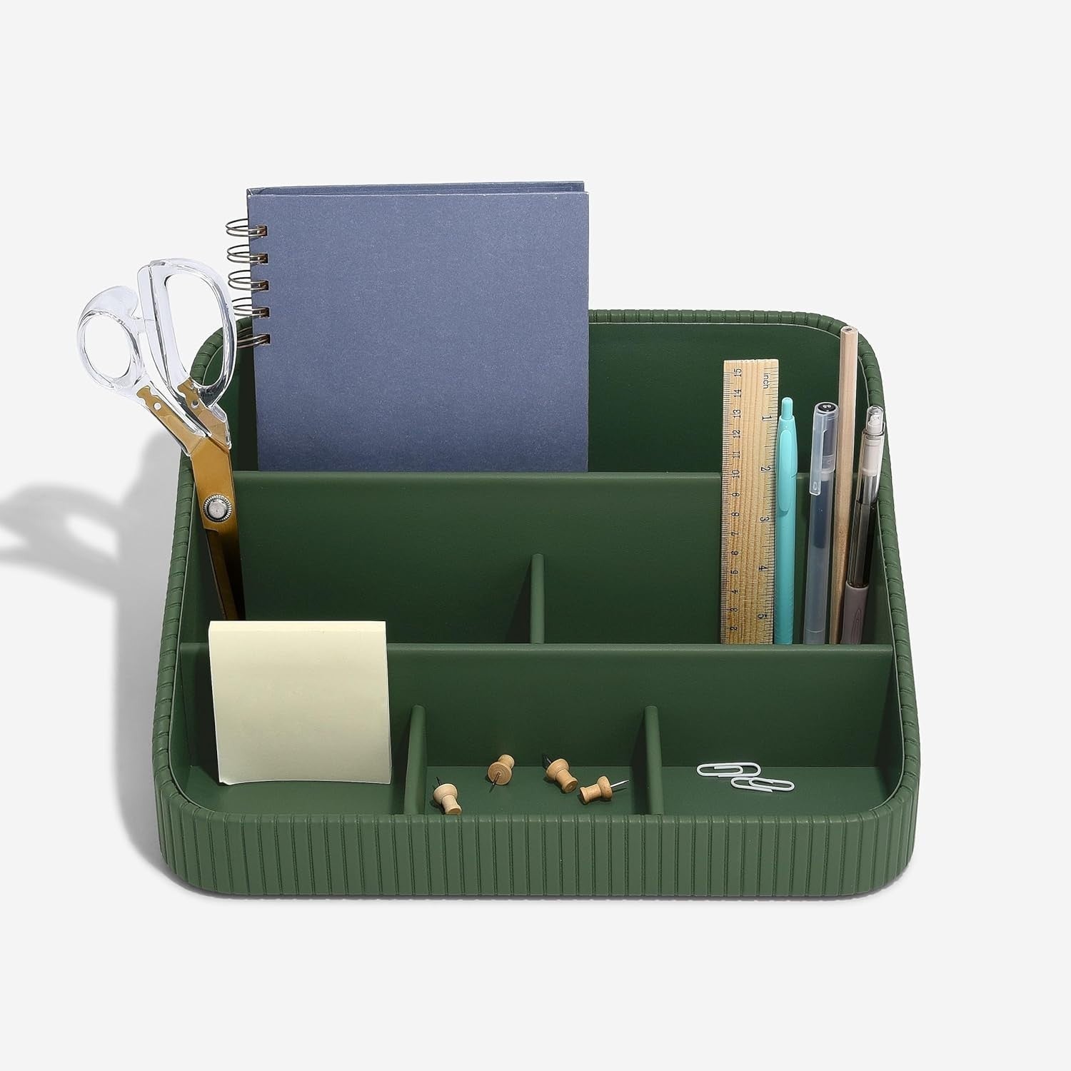 Emerald Desk Organizer & Letter Tray – Stackable Storage for Home Office