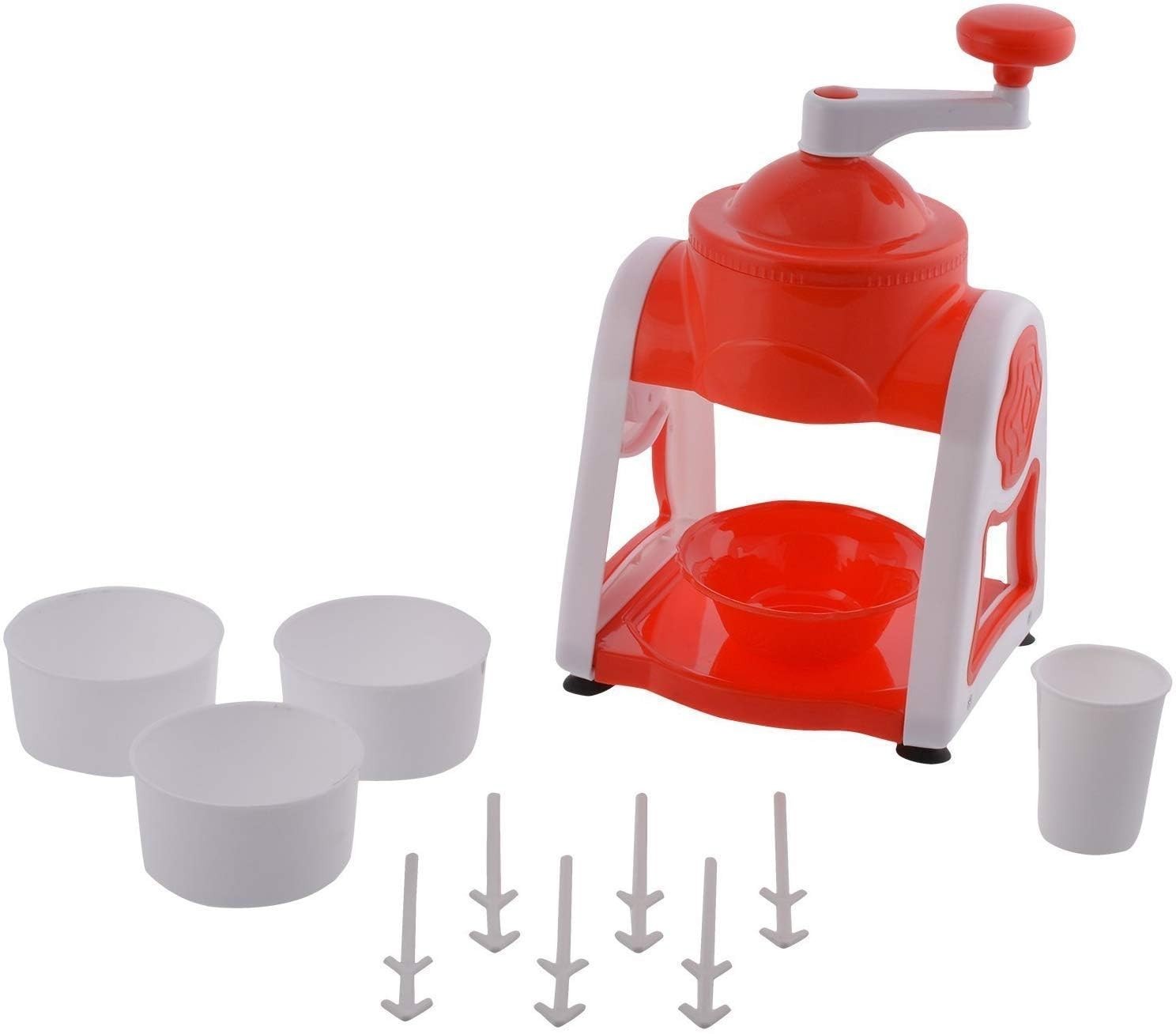 Manual Ice Crusher Snow Cone Maker Portable Summer Slush Shaver