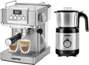1465W Espresso Machine & 450W Grinder Set | 20-Bar Pressure | Milk Frother