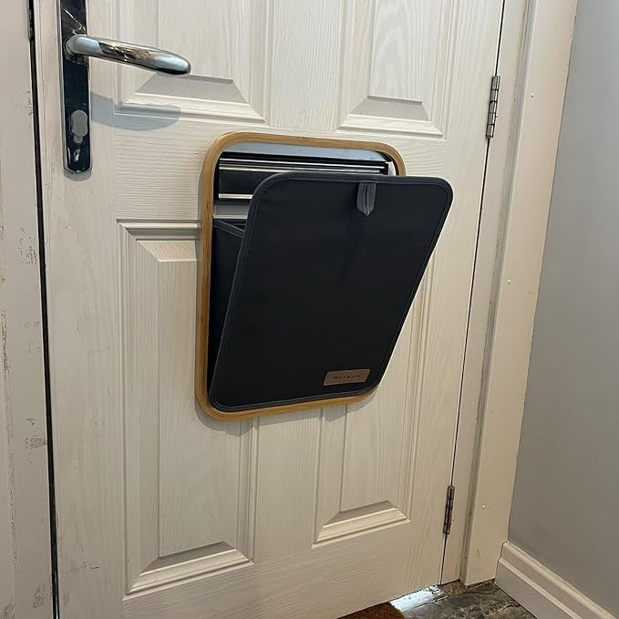 Letterbox Mail Catcher Basket – No Drill Post Holder – Draught Stopper – Pet Saf