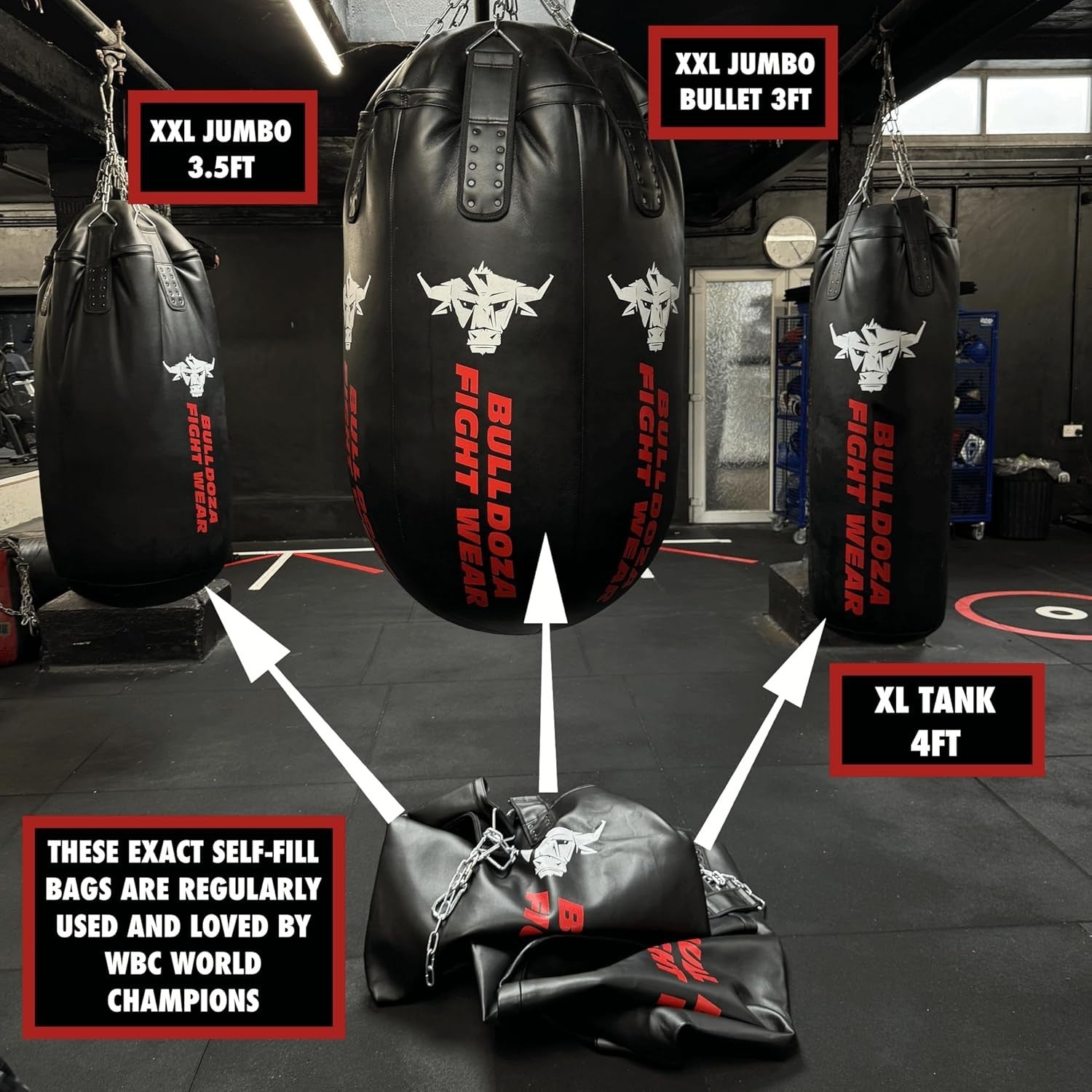 4FT XL Self Fill Heavy Boxing Punch Bag MMA Kickboxing Pro Training