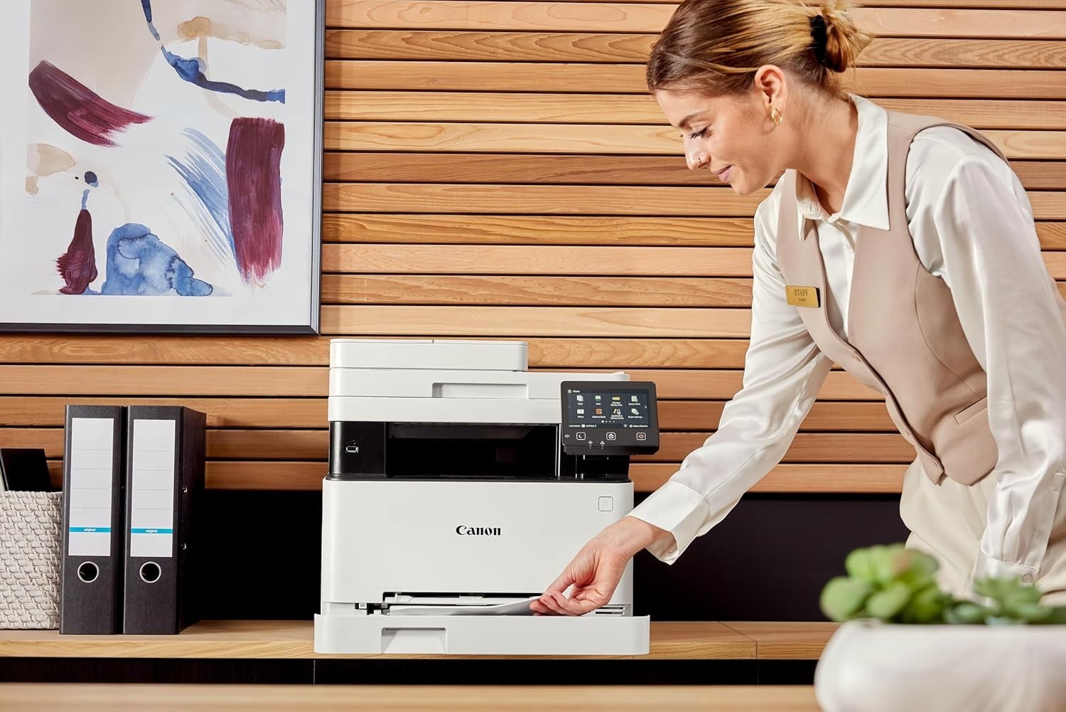 Wireless Colour Laser All-in-One Printer Copy Scan Fax Auto-Duplex A4