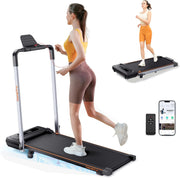 7% Incline Foldable Walking Pad 12km/h, 2.5HP, Under-Desk Treadmill Home