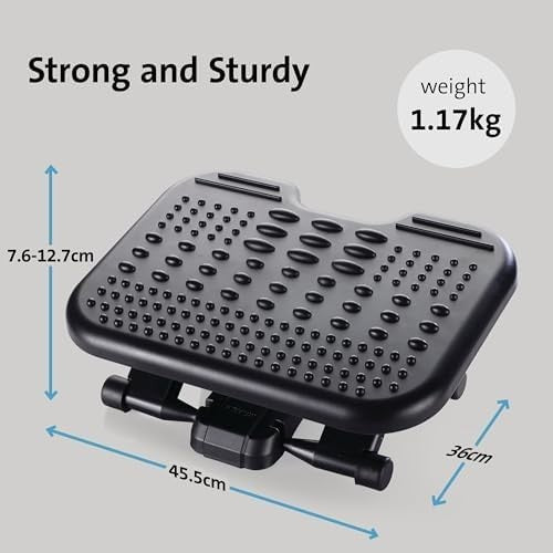 Under Desk Foot Rest Massage Ergonomic Tilt Adjustable Office Stool