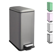 30L Kitchen Pedal Bin Soft Close Stainless Steel Grey