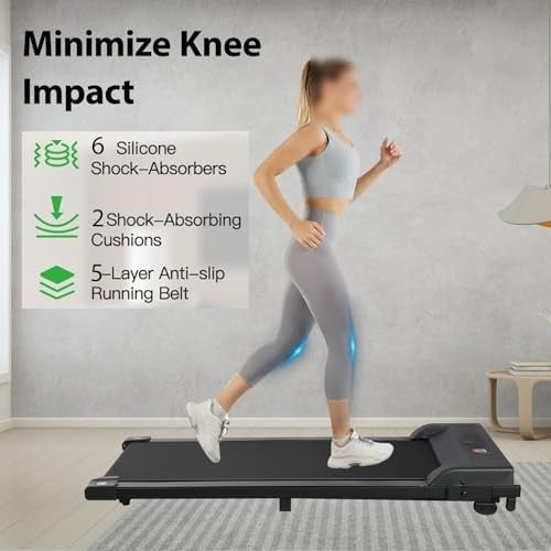 Under Desk Treadmill – Incline, App & Remote Control, 4-in-1 Fitness Pad