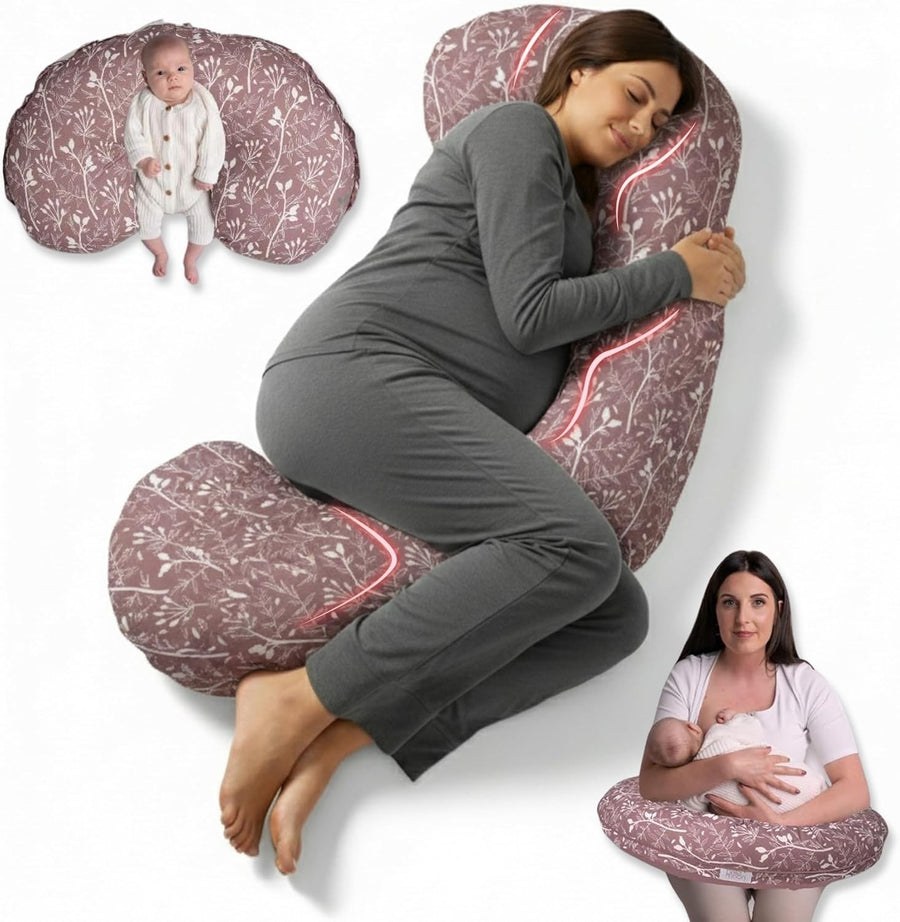 Pregnancy Pillow Full Body 65" C-Shape Adjustable Maternity Sleep Support