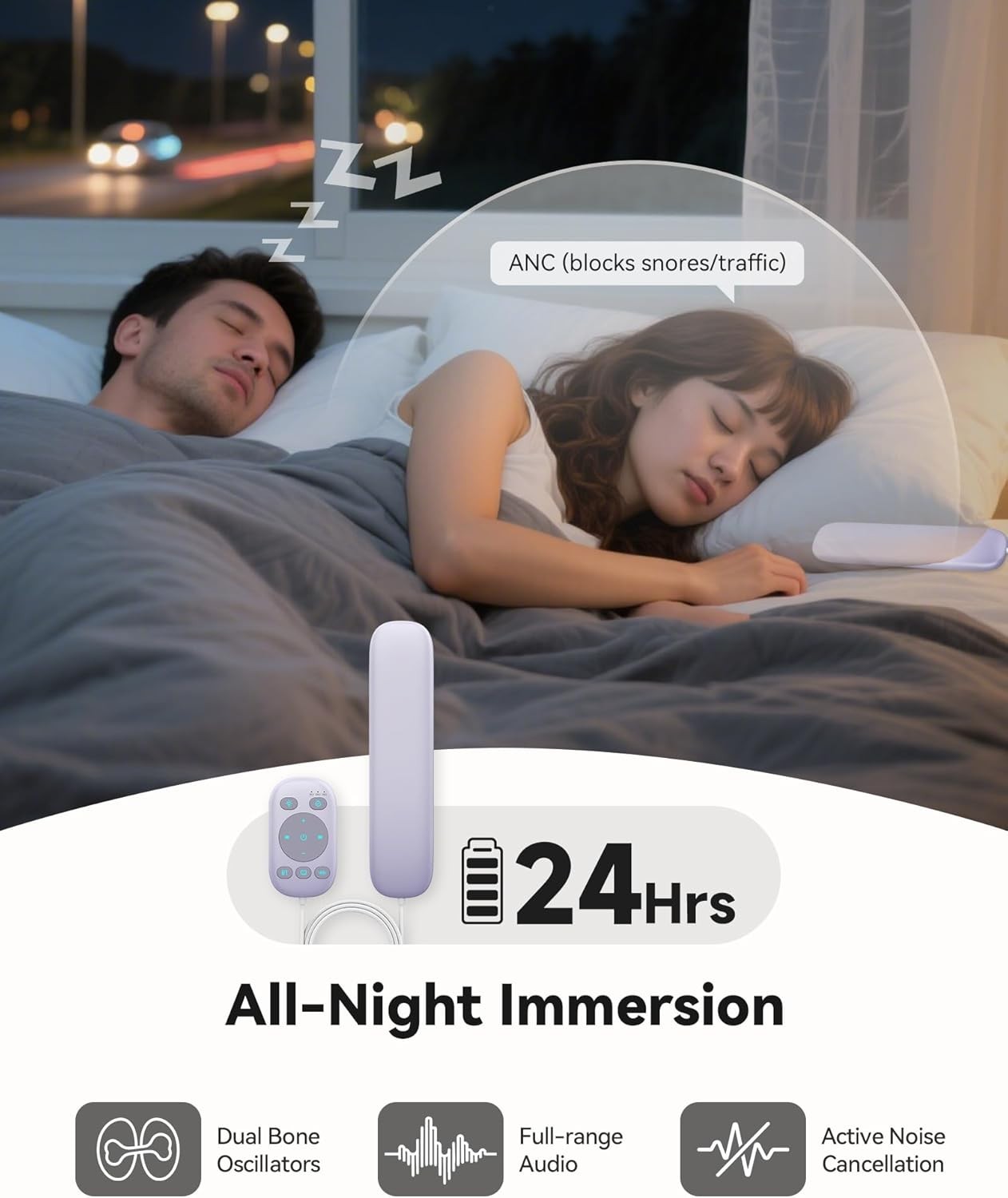Under Pillow Bone Conduction Speaker Bluetooth White Noise Sleep Sound