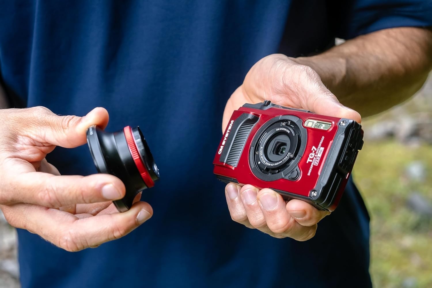 Waterproof 4K Digital Camera 12MP Shockproof Underwater Red