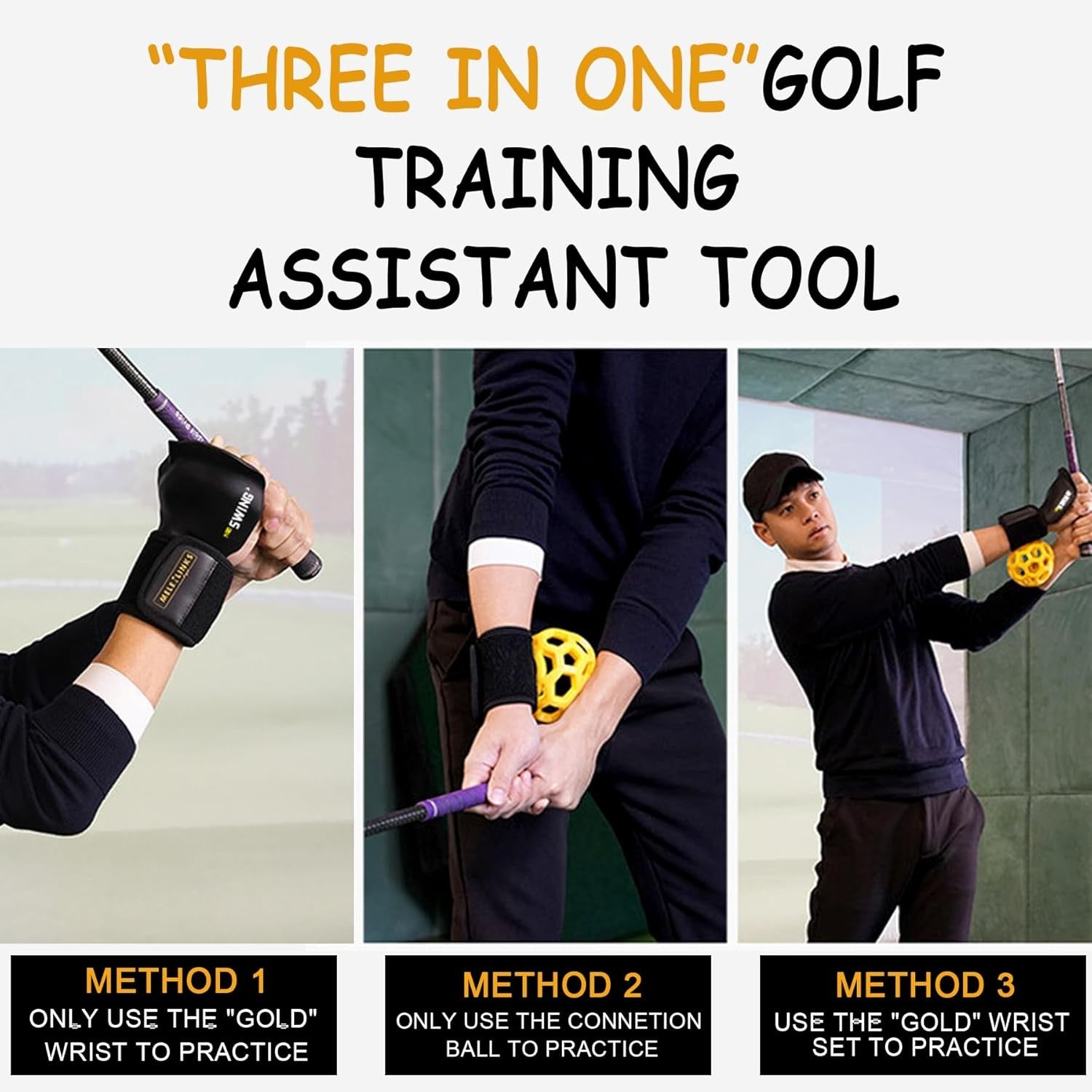 Golf Swing Trainer Ball Wrist Posture Corrector Training Aid