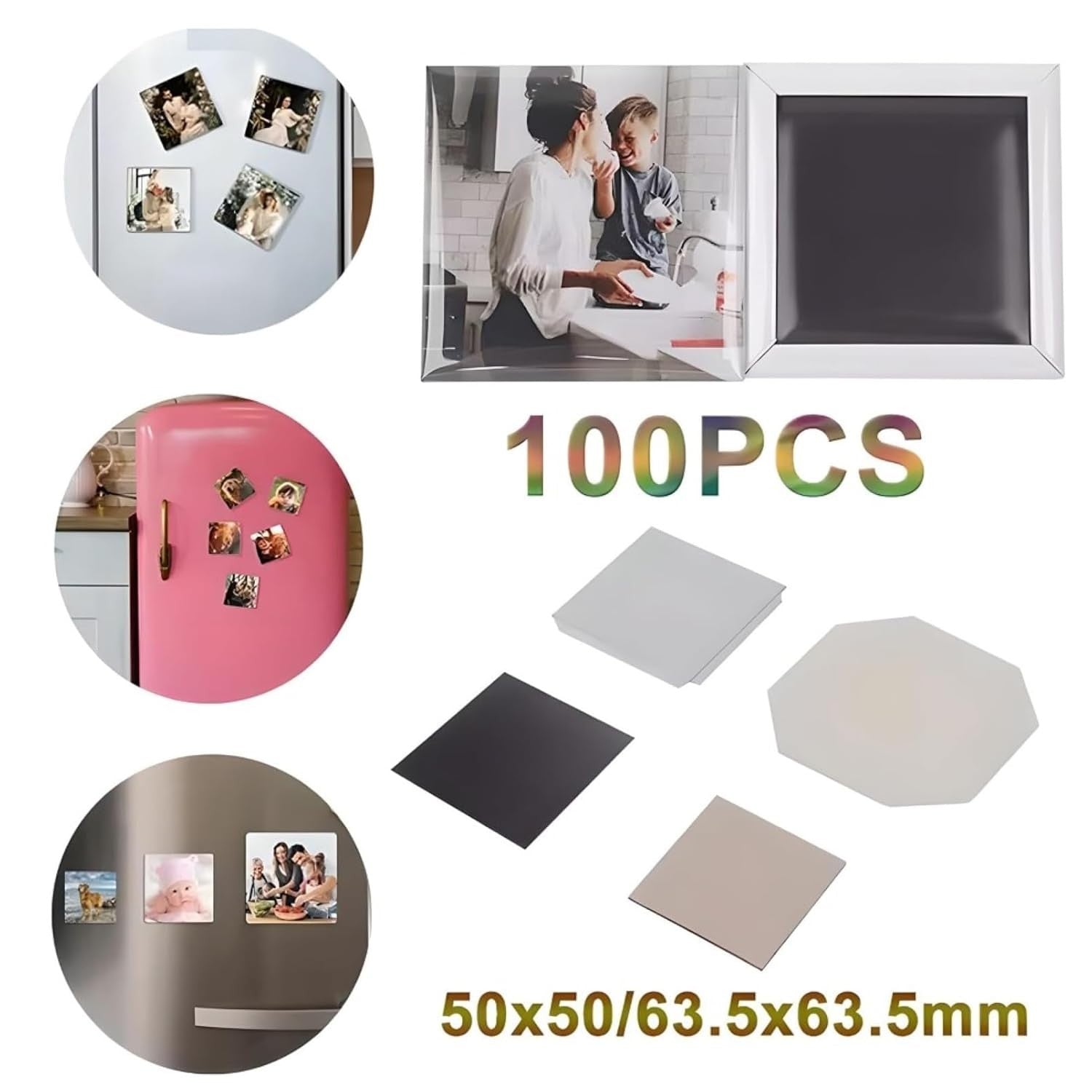 50mm Button Maker Machine Kit with Paper Cutter & 100 Magnet Supplies