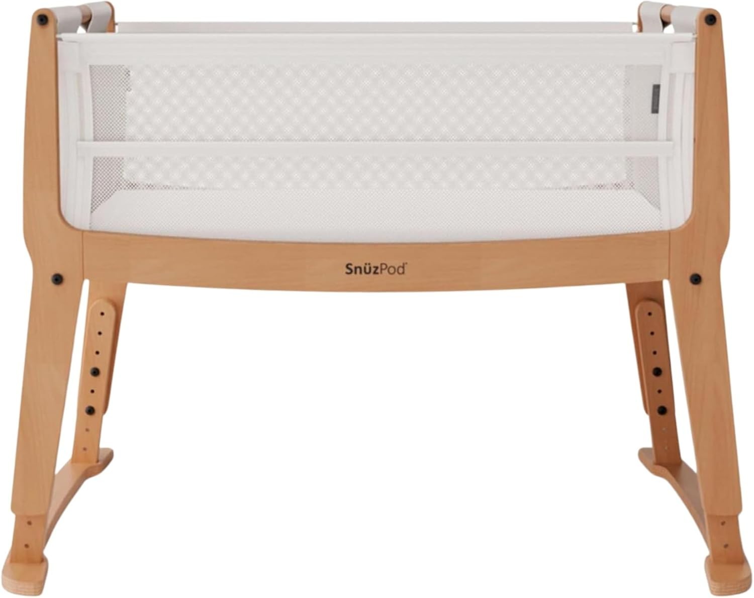 Next to Me Baby Crib Bedside Cot w Mattress Wheels 6 Height Adjustable Stockholm