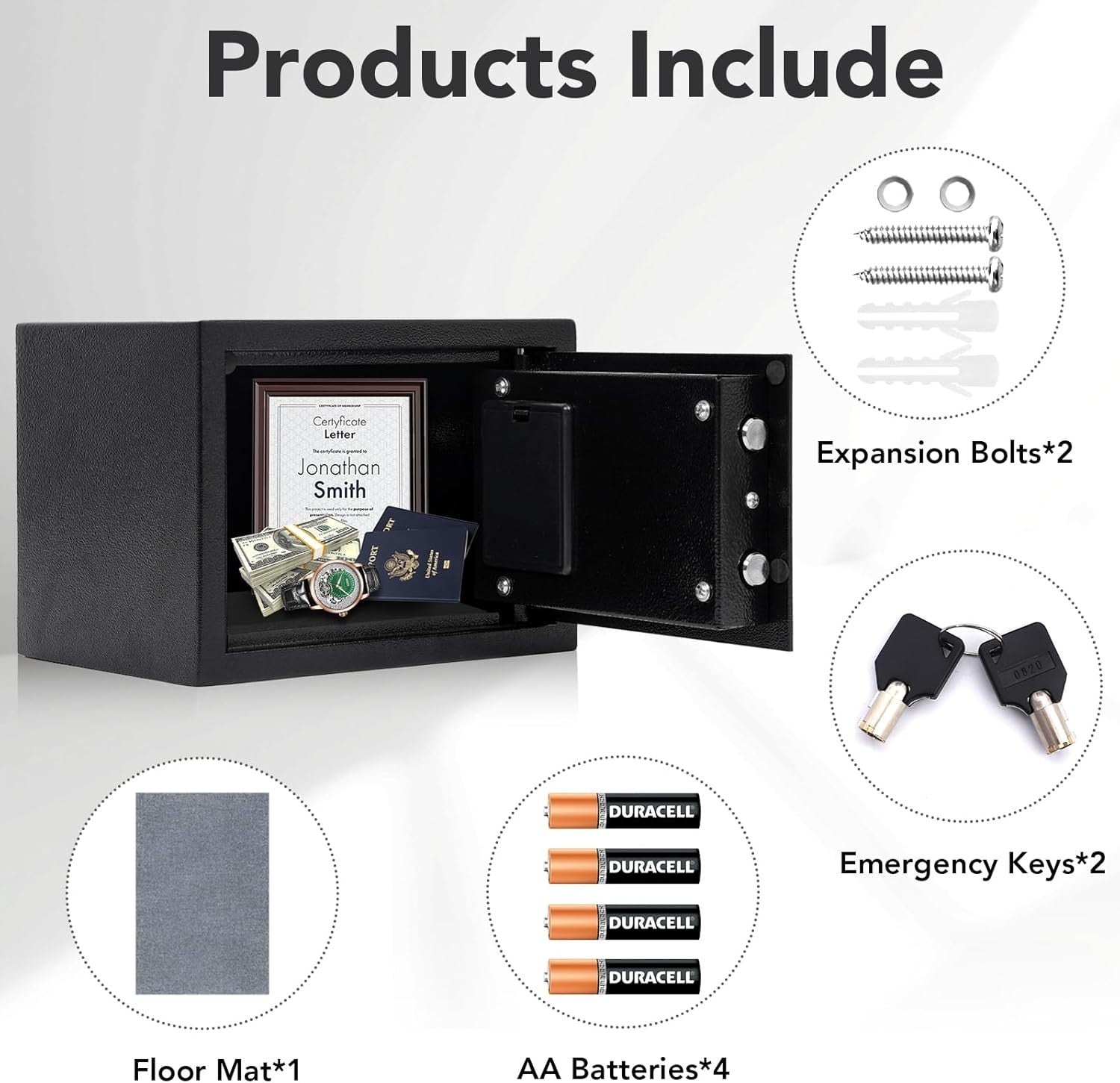 Electronic Safe Box Digital Keypad Lock Cash Jewelry Document Storage