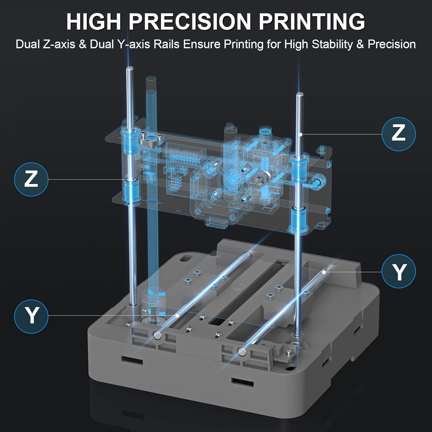 Auto Level Mini 3D Printer Beginner Ready Resume Print Magnetic Bed LCD