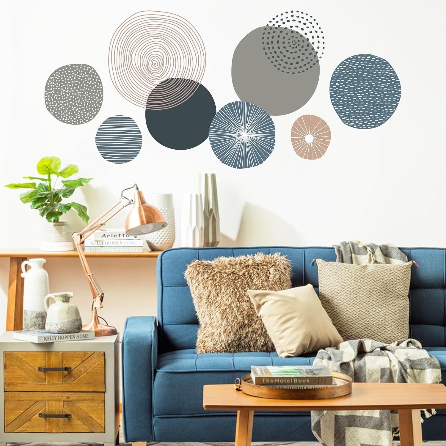 Boho Abstract Wall Art Decals Colorful Stickers Kids & Living Room