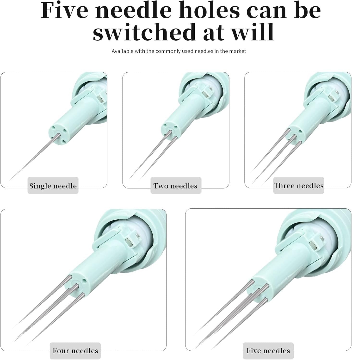 Electric Needle Felting Machine 5 Speed Multi Needle Wool Craft Tool