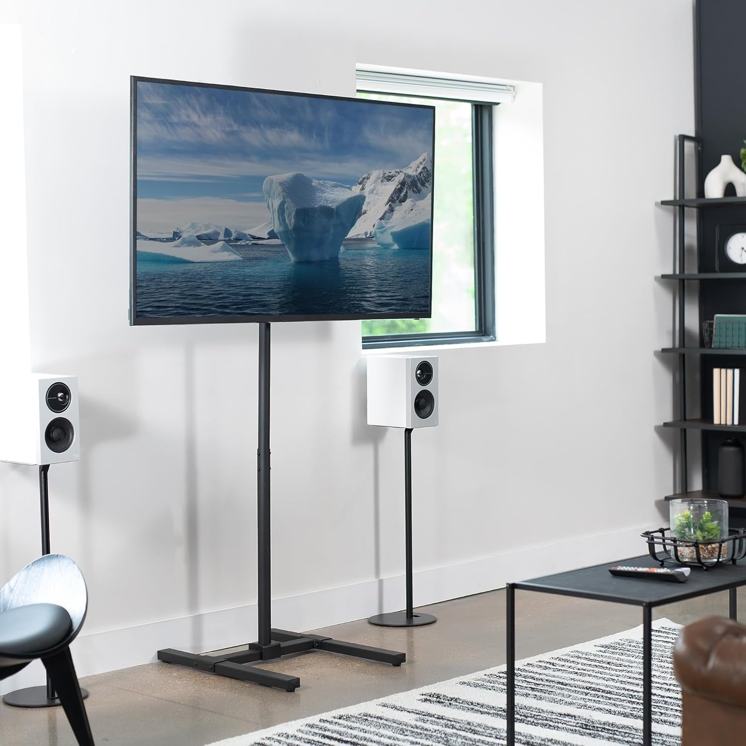 Tall TV Floor Stand Tilt Mount 13"-50" LCD LED VESA 200x200 Pole