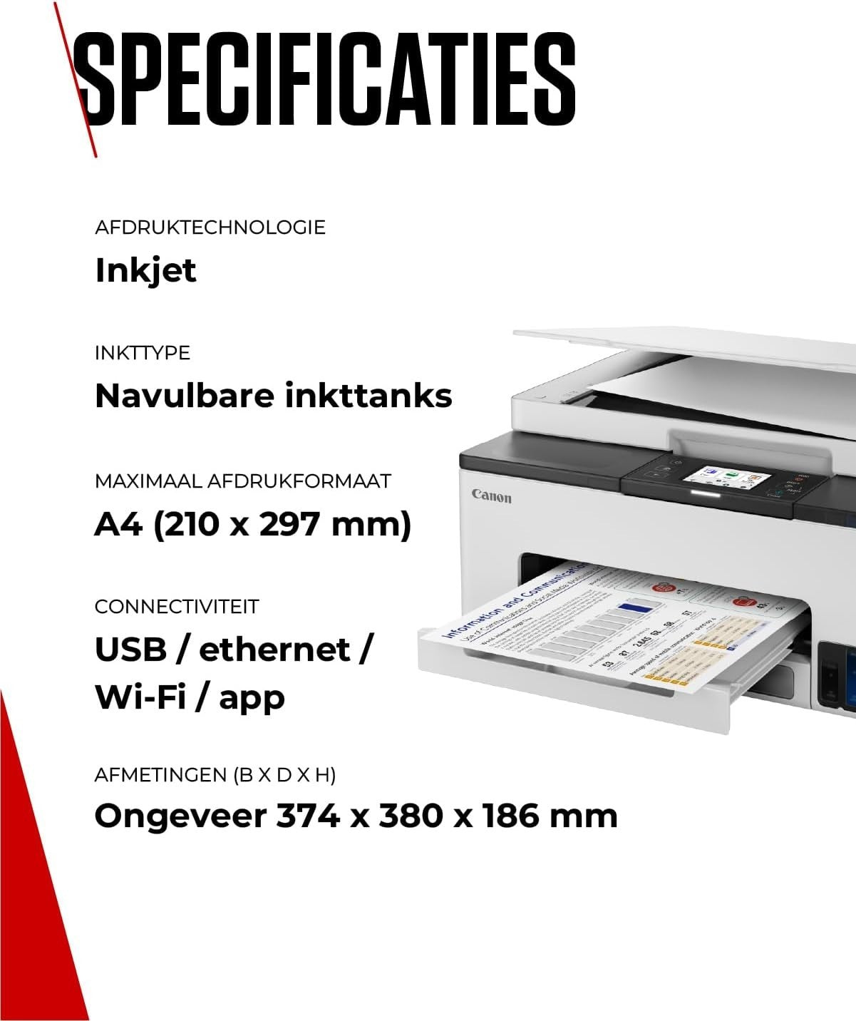 All-in-One Wireless MegaTank Printer | Duplex, Copier & Scanner, Colour