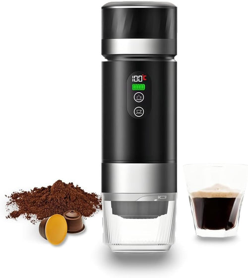 Portable Coffee Maker 3-in-1 Electric Hot Cold Brew Machine Digital Display