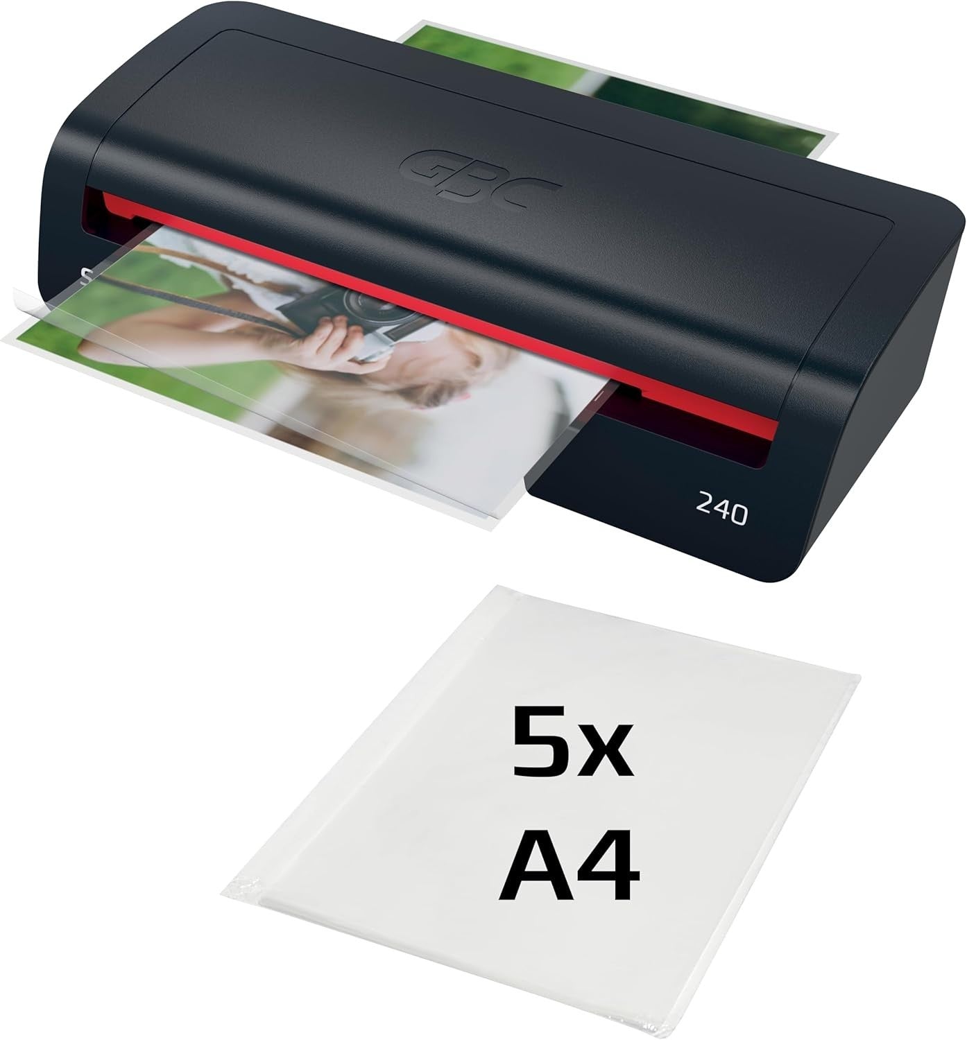 A4 Laminator Machine Fast 2 Min Warm Up Anti Jam Auto Shut Off 75–125 Mic