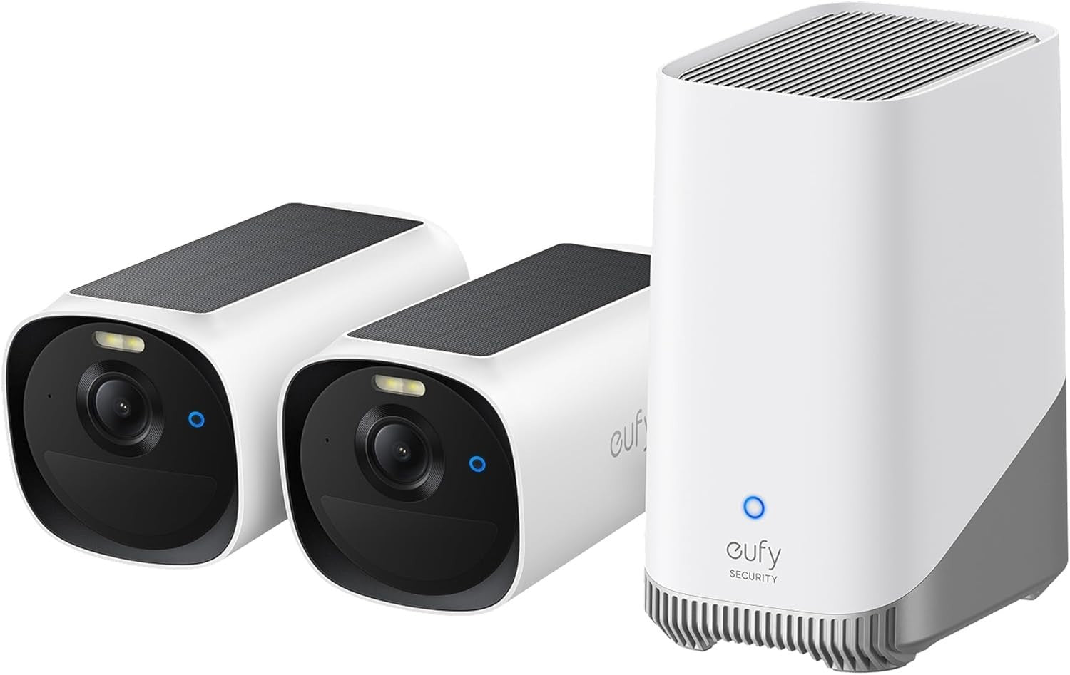 2 Cam 2K Solar Security Camera Kit AI Recognition 16TB Storage