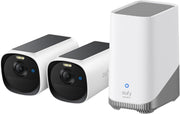 2 Cam 2K Solar Security Camera Kit AI Recognition 16TB Storage