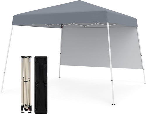 3x3M Gray Pop-Up Canopy Tent UPF50+ Sunshade Outdoor Party Gazebo