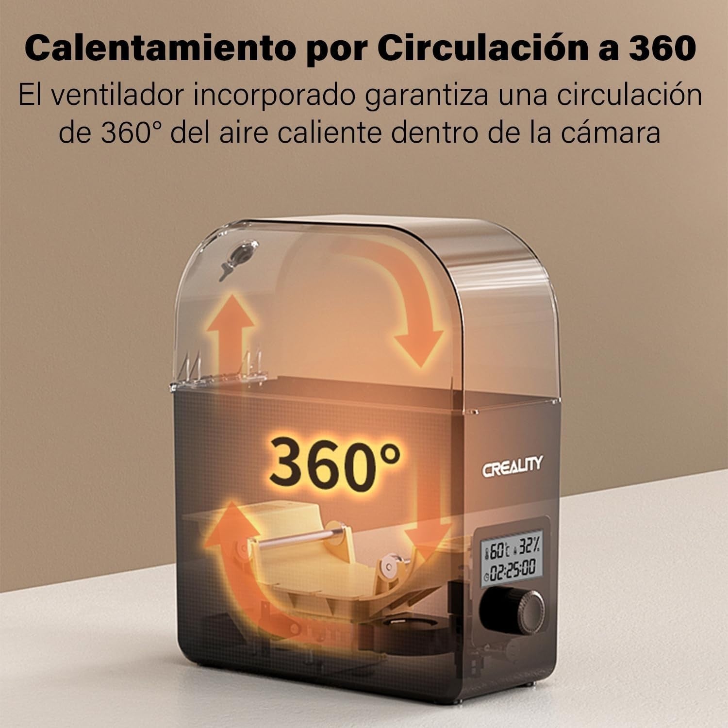 Filament Dryer Box with Fan 360° Heating Keep Filament Dry