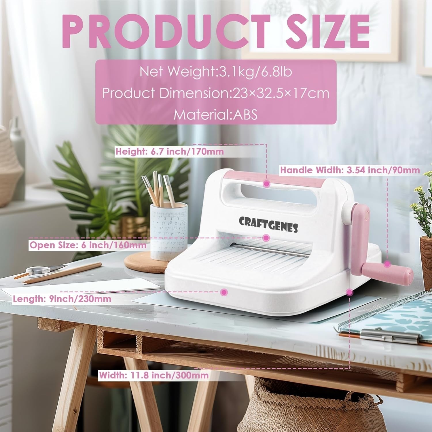 Manual Die Cutting & Embossing Machine 6” A5 Scrapbooking Craft Kit