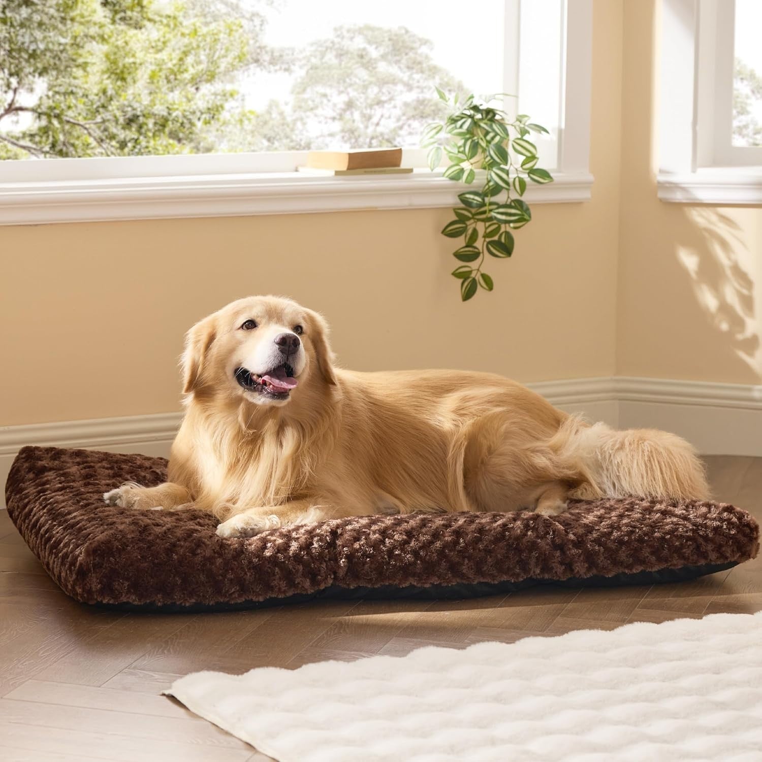 XL Dog Crate Mattress 119x74x9cm Washable Plush Non Slip