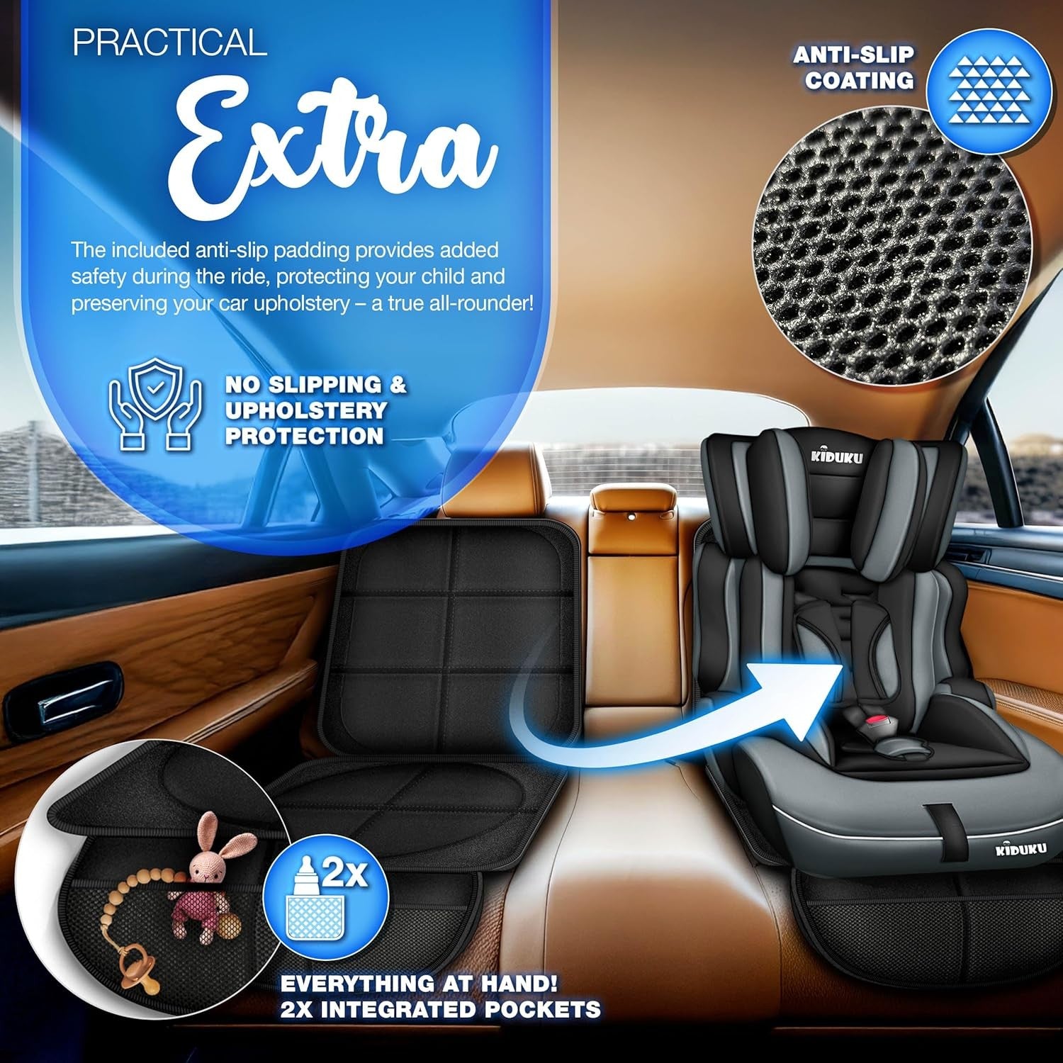 3-in-1 Child Car Seat Booster 9–36kg Group 1/2/3 Safety Approved