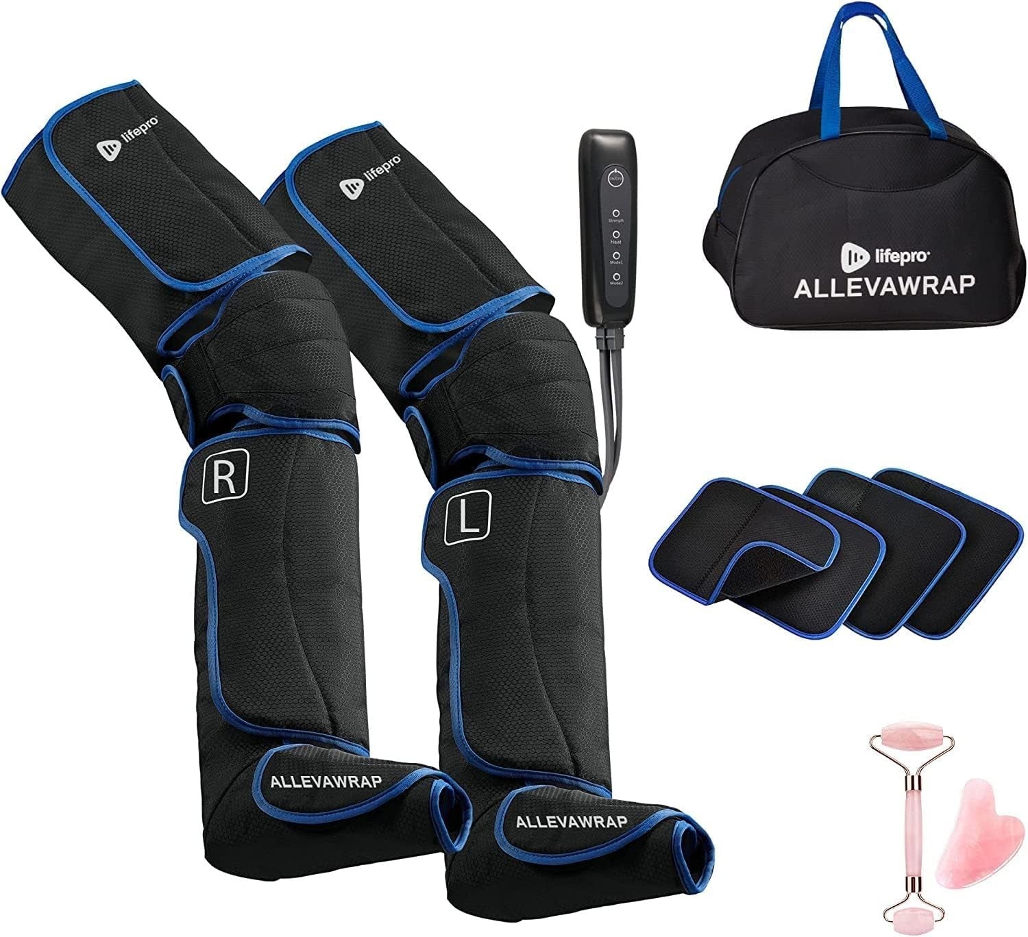 Heated Leg Compression Massager Boots for Circulation Pain Relief Recovery
