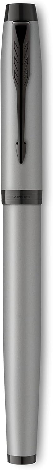 IM Rollerball Pen Matte Grey Black Trim Gift Boxed