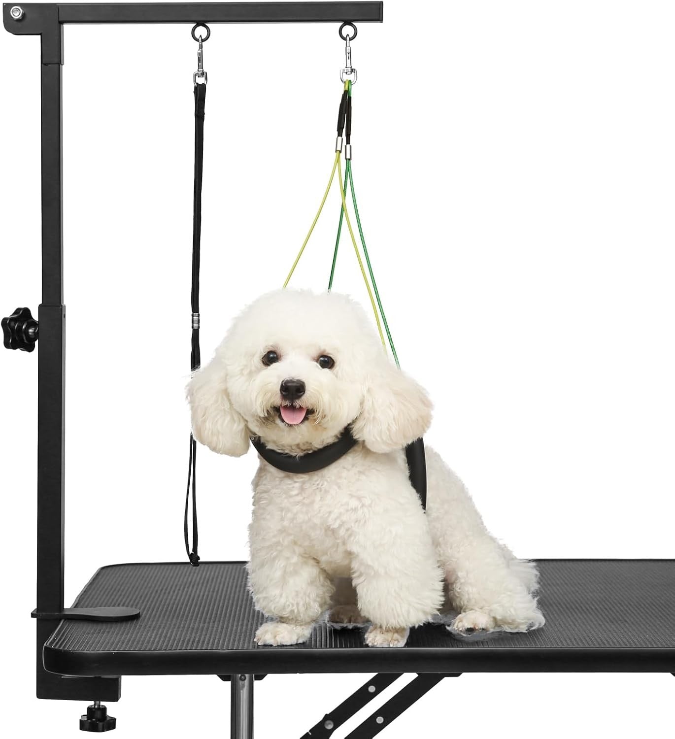 Dog Grooming Table Arm Clamp Adjustable Folding with Safety Noose for Small Dogs