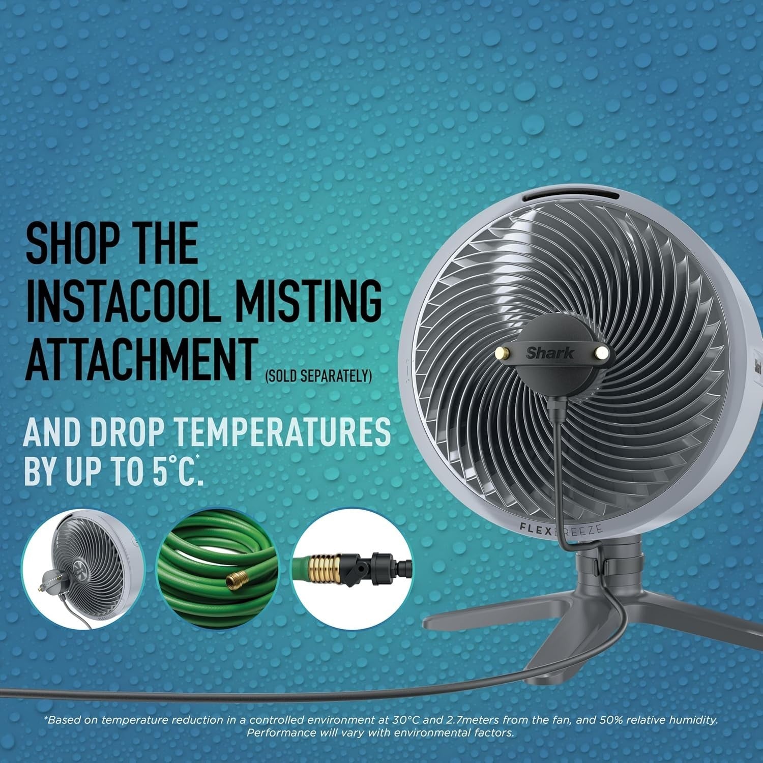 Cordless Table Fan Portable Indoor Outdoor 5-Speed Oscillating Quiet Cooling