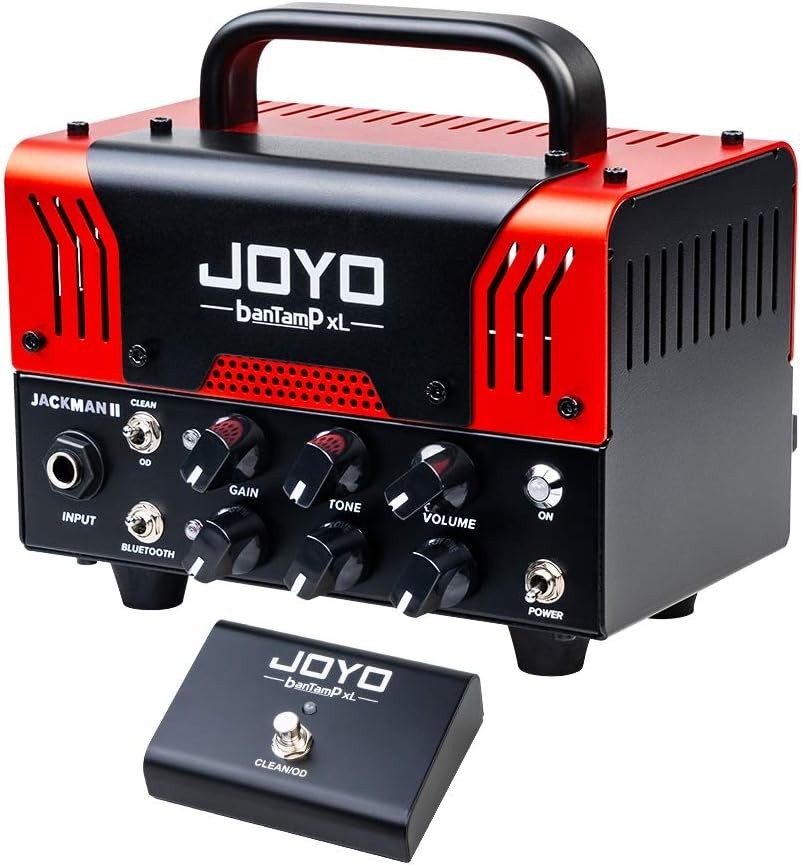 20W Mini Guitar Amp Head Hybrid Tube 2-Channel Bluetooth Clean & Distortion