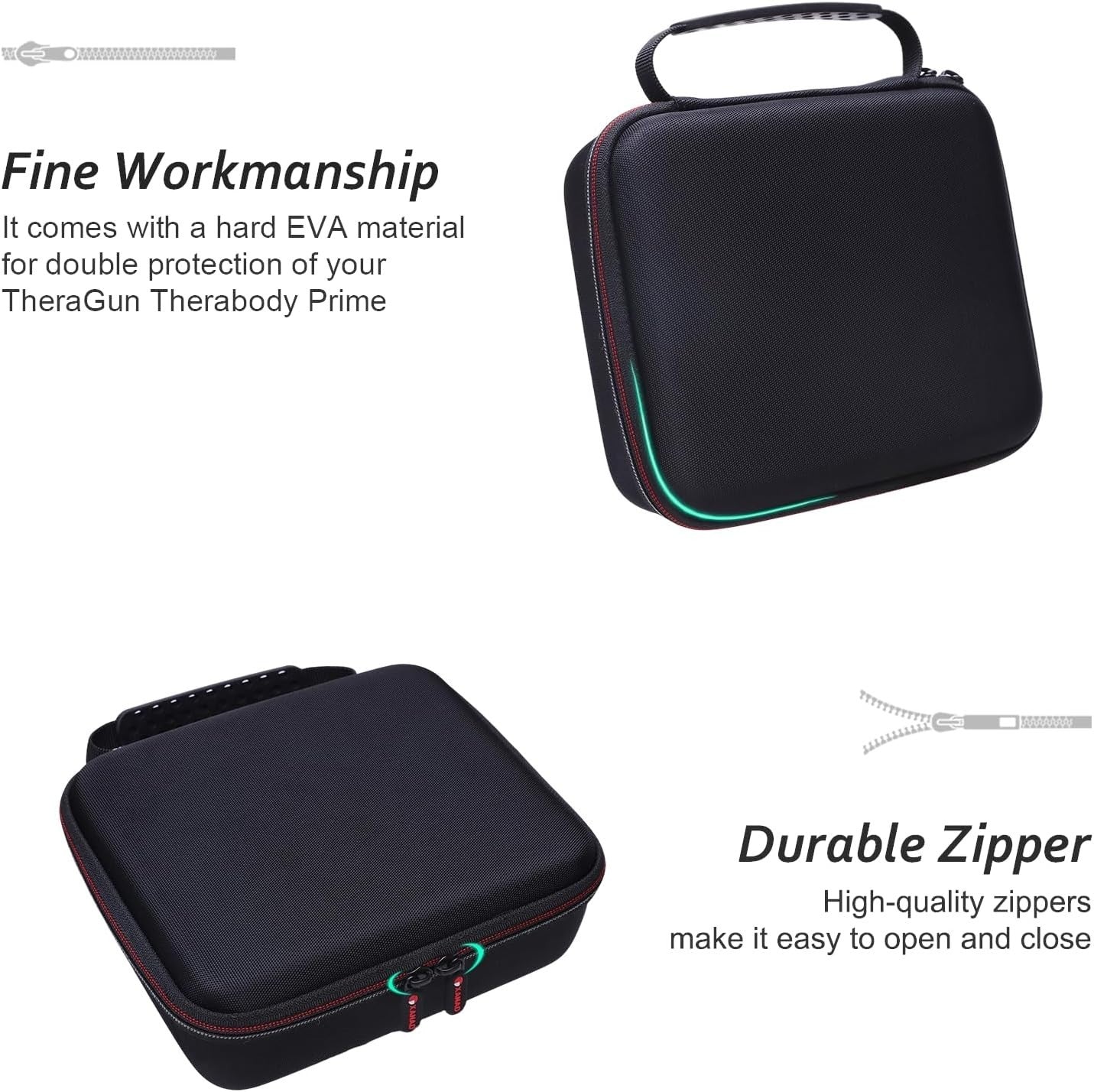 Hard Travel Case for Massage Gun Protective Storage Carry Case with Handle