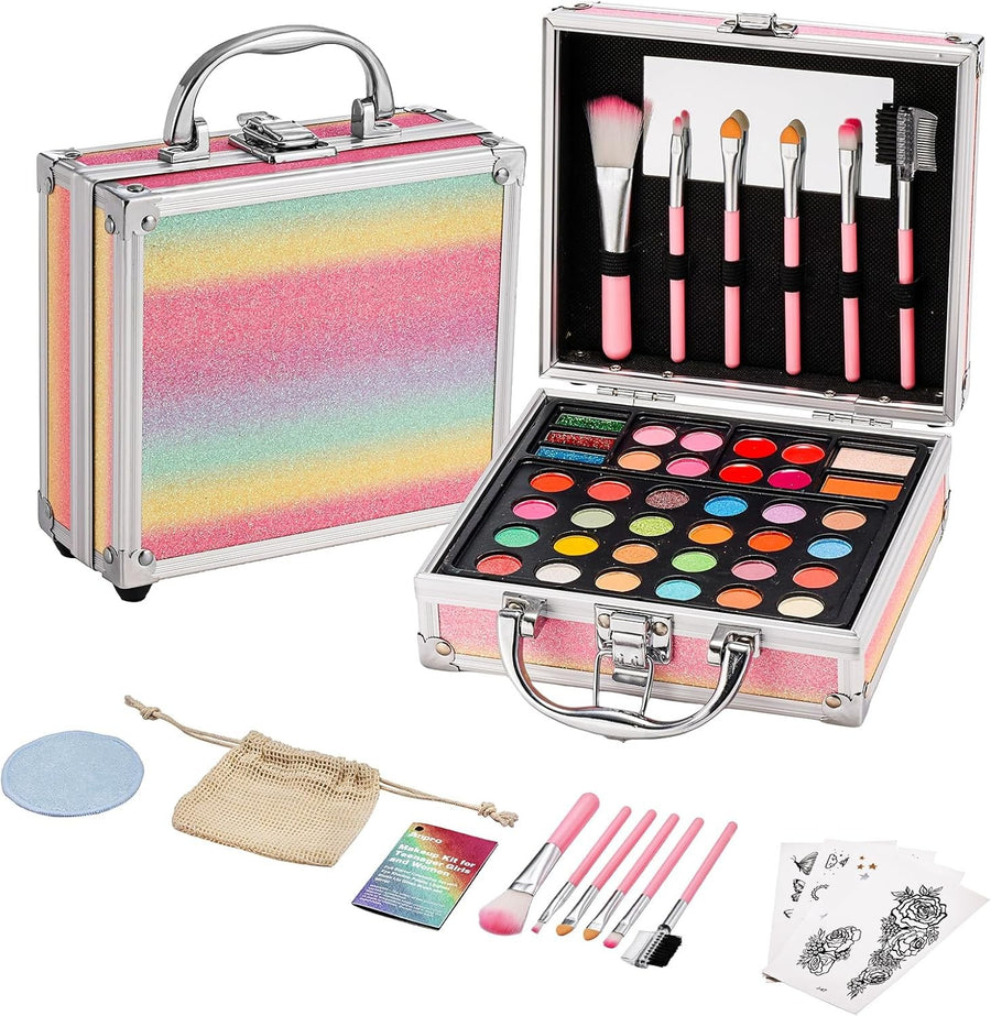 All in One Makeup Kit Carry Case Teen Starter Cosmetics Set