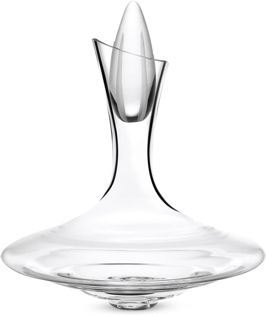 Wine Decanter 750ml Double Aeration Glass Carafe Elegant Oxygenation